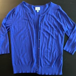 Susina Woman’s Blue Cardigan Size L